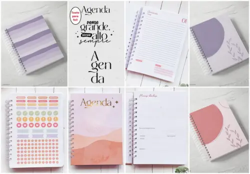 Agenda Permanente - Capa e Miolo A5 - Arquivos de Corte