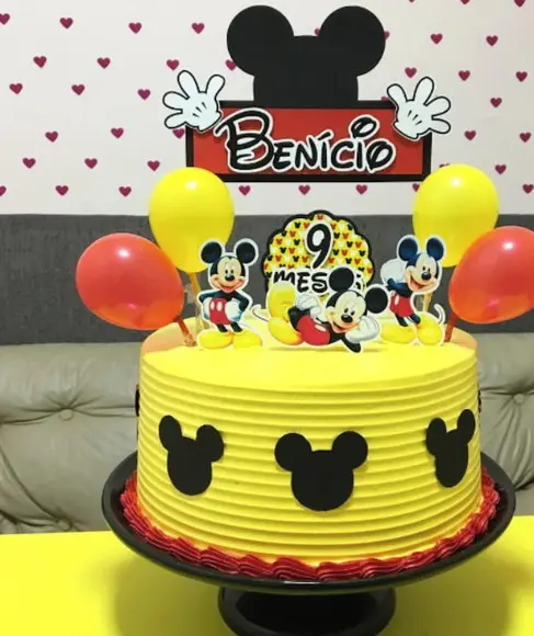 Arquivo Silhouette Topo de Bolo Mickey