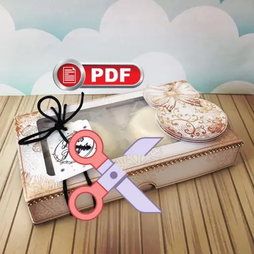 Arquivo pdf Caixa 2 Sabonetes Natal da Mamãe Tesoura