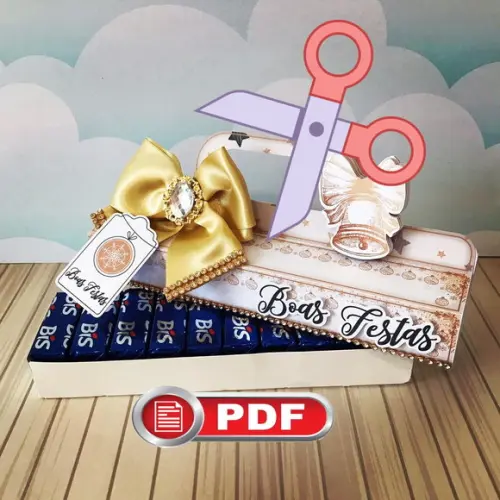 Arquivo pdf Porta Biss Natal da Mamãe Tesoura