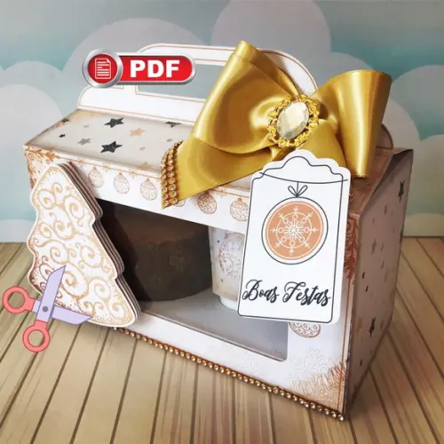 Arquivo pdf Mini Confeiteiro Natal da Mamãe Tesoura