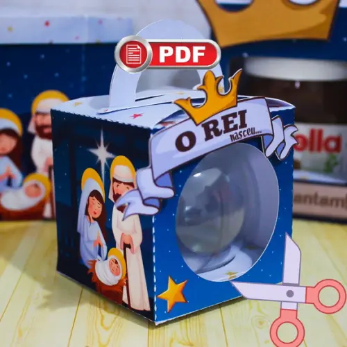Arquivo pdf Caixa 1 Esfera Natal Azul para Tesourete