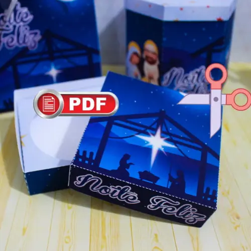 Arquivo pdf Caixa 1 Sabonete Natal Azul Corte Tesoura
