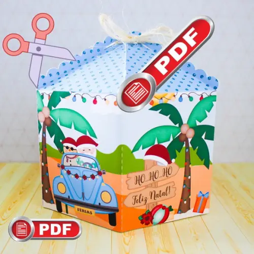Arquivo pdf Caixa Panetone (500g) Ferias de Natal