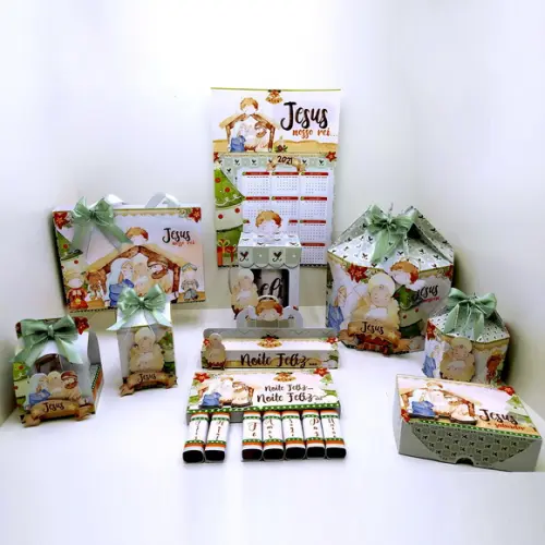 Caixas Panetone e Presentes Natal Arquivo para Silhouette