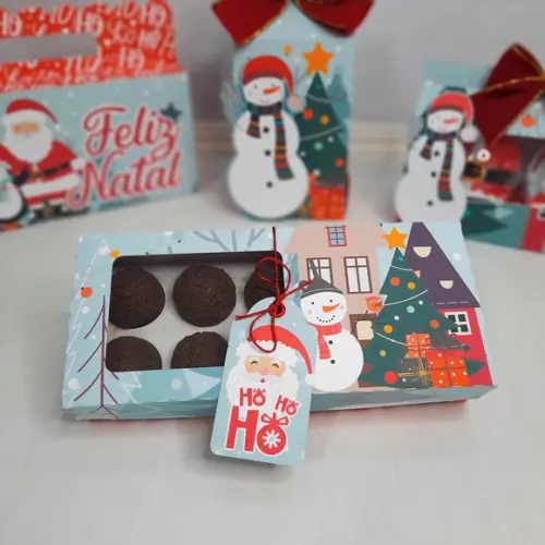 Arquivo Silhouette Caixa 10 Doces Natal