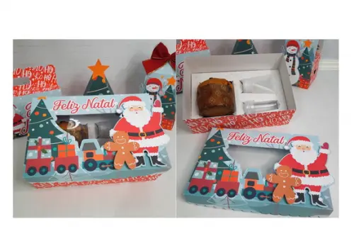 Arquivo Silhouette Kit Confeiteiro Natal das Crianças