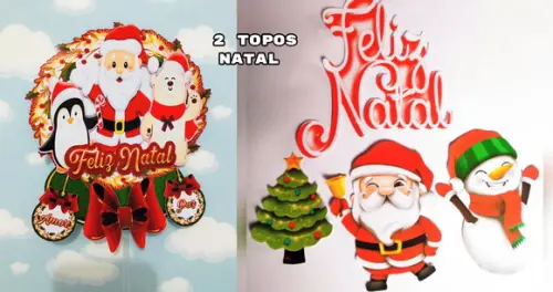 Arquivo de Corte Topo de Bolo Natal