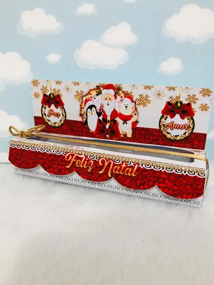 Arquivo de Corte Caixa Doces Cenário Natal