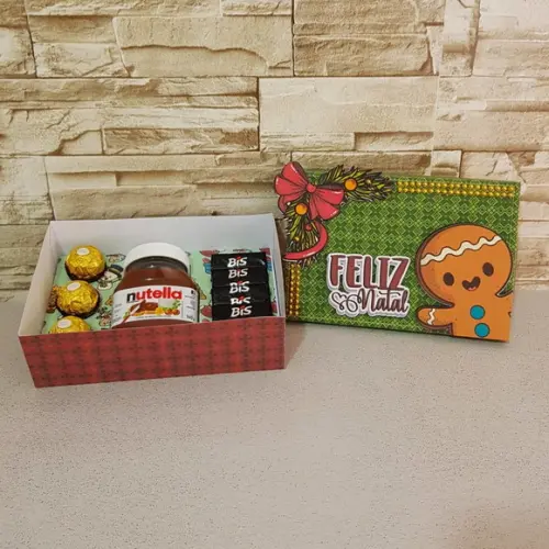 Arquivo de Corte Caixa para Doces Natal Crianças