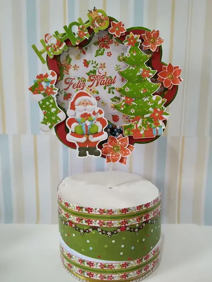 Arquivo Silhouette Saia e Topo de Bolo Natal