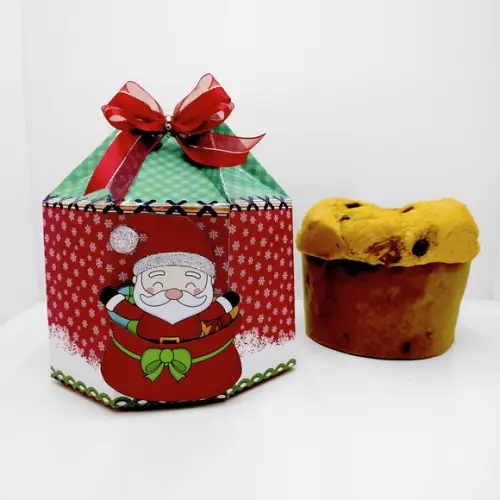 Arquivo Silhouette Caixa Panetone 400g Natal