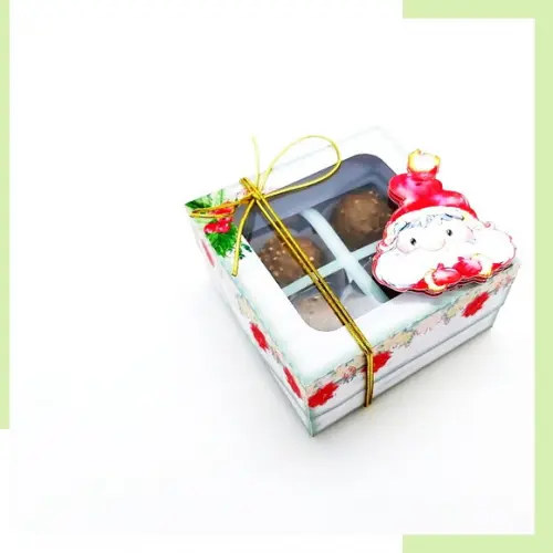 Arquivo Studio Caixa para 4 Doces Natal