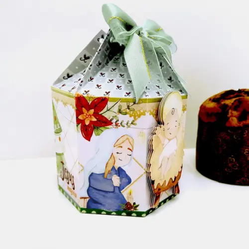 Arquivo Silhouette Panetone Mini Natal