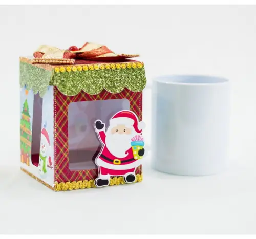 Arquivo Silhouette Caixa para Caneca Natal