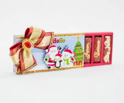 Arquivo Silhouette Caixa para 6 Bis Natal