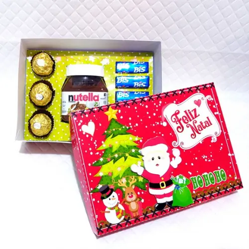 Arquivo Silhouette Caixa Nutela e Docinhos Natal