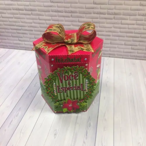Arquivo Silhouette Caixa Panetone 500g Natal