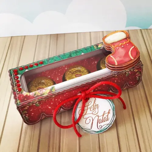 Arquivo Studio Caixa para 3 Doces Alpinos Natal