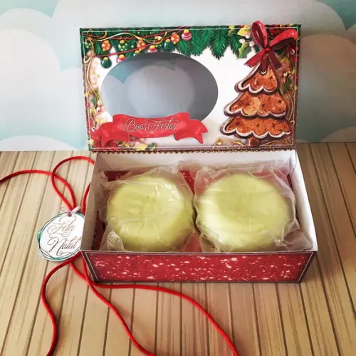 Arquivo Studio Caixa para 2 Sabonetes Natal