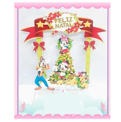 Arquivo Silhouette Topo de Bolo Natal Infantil