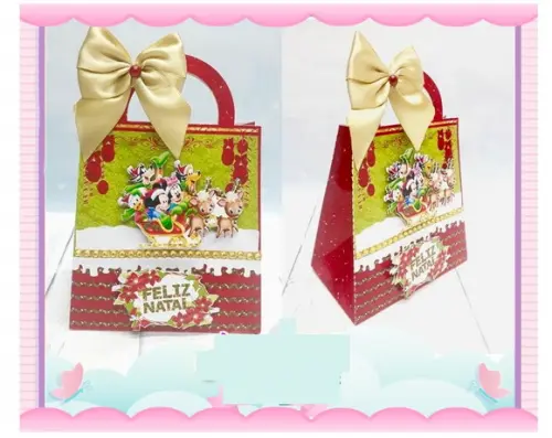Arquivo Silhouette Sacolinha Natal Infantil