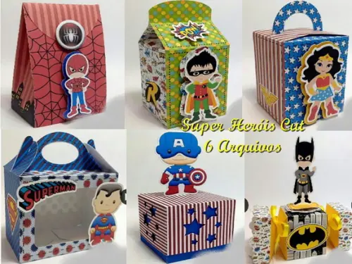 Arquivo de Corte Silhouette Kit Vingadores Cute