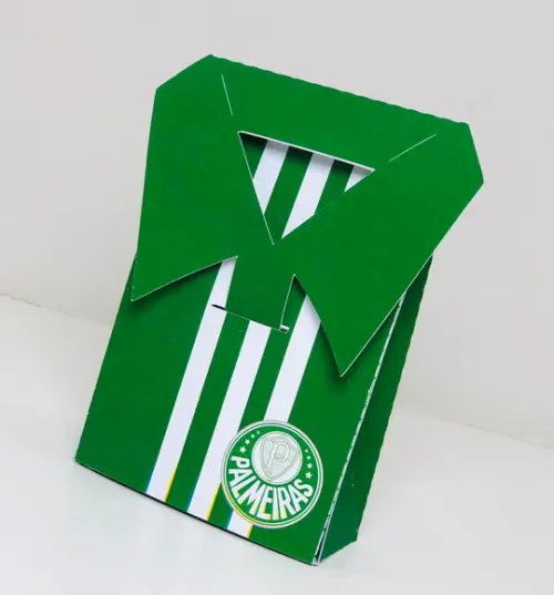 Arquivo de Corte Caixinha Camiseta P4lmeiras Futebol