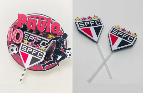 Arquivo de Corte Topper de Bolo São Paulo Futebol