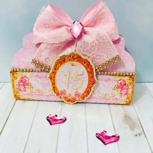 Molde para Corte Bolsinha Baile Debutante 15 Anos