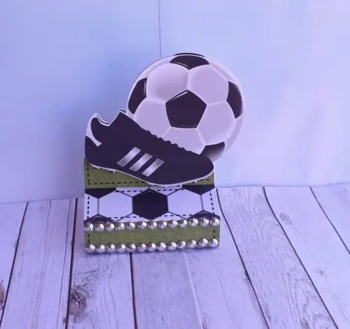 Molde Digital para Silhouette Porta Bis Futebol Infantil