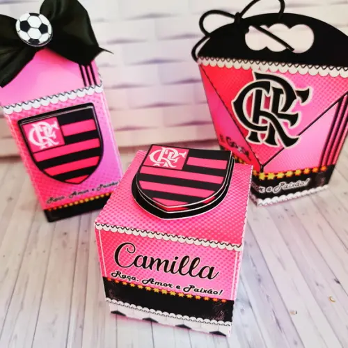 Arquivo de Corte Caixa Cubo Futebol Meninas