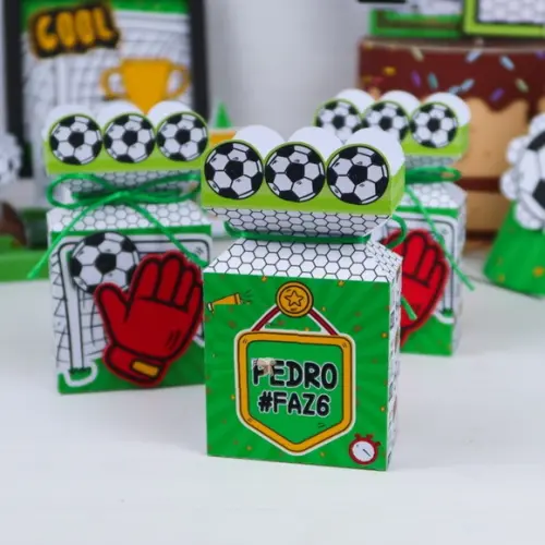 Molde Silhouette Caixa Meia Bala Futebol Brasil