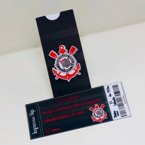 Arquivo Silhouette Convite Ingresso C0rinthians