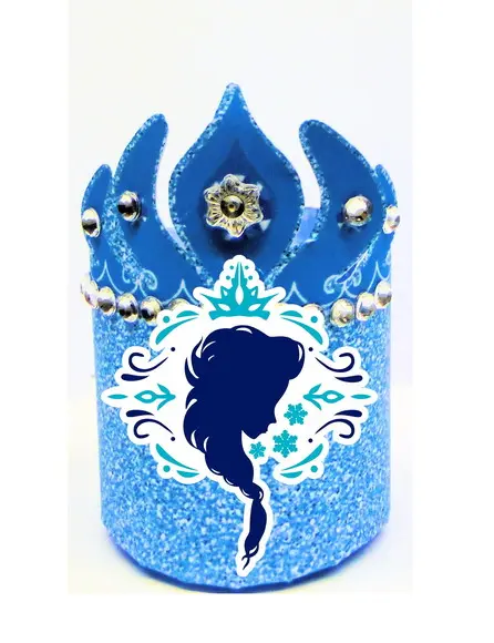 Arquivo Silhouette Caixa Coroa Frozen