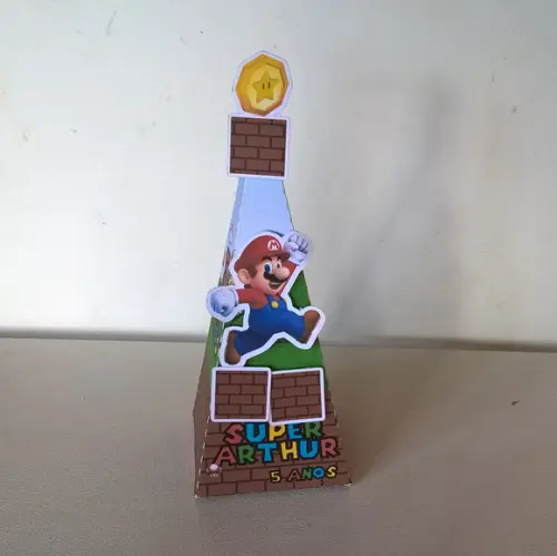 Arquivo Silhouette Cone Quadrado Mario Bros