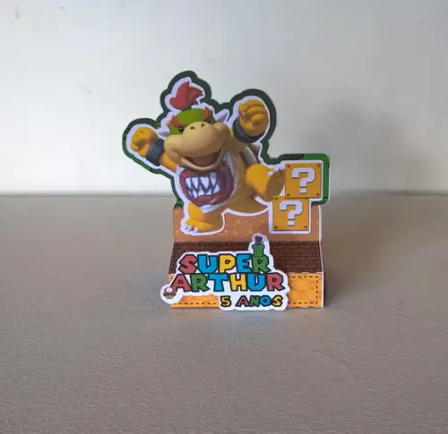Arquivo Silhouette Porta Bis Duplo Mario Bros