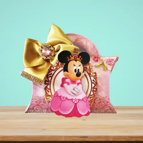 Arquivo Studio Caixa Almofada Minnie Rosa Realeza