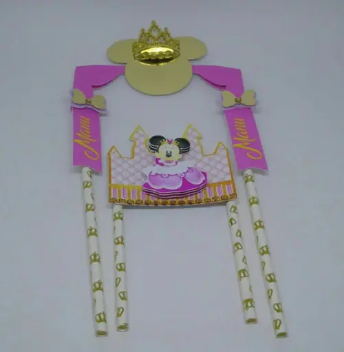 Arquivo Studio Topo De Bolo Minnie Rosa Realeza