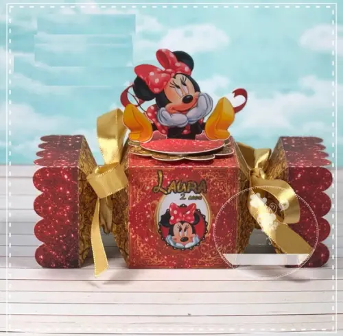 Arquivo De Corte Caixa Bala Minnie