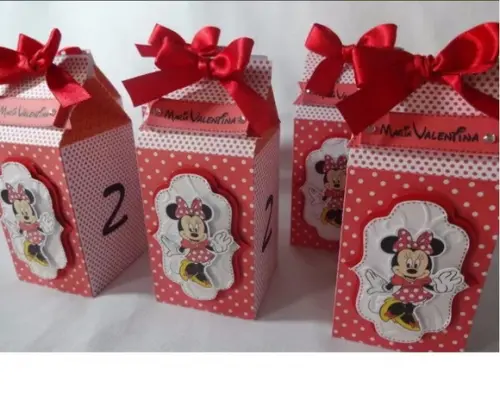 Arquivo Silhouette Caixa Milk Minnie