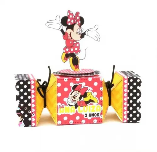 Arquivo Silhouette Caixa Bala Minnie