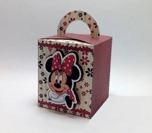 Arquivo Silhouette Caixa Com Alça Minnie