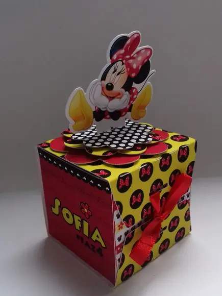 Arquivo Silhouette Caixa Envelope Minnie