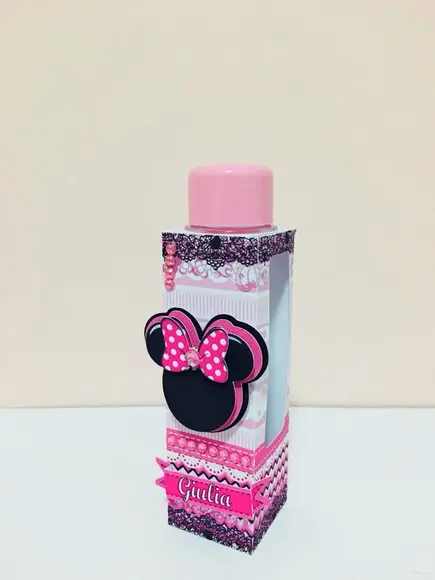Arquivo Silhouette Caixinha Porta Tubete Minnie Rosa