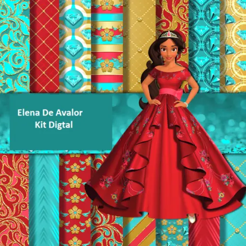 Kit Papel Digital Scrapbook Elena De Avalor