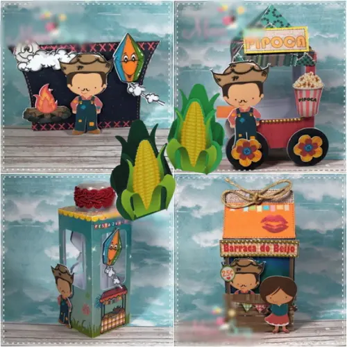 Arquivo de Corte Silhouette Kit Festa Junina São João