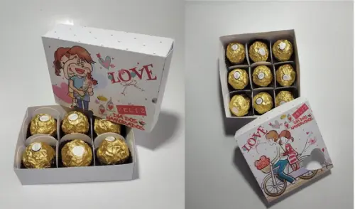 Arquivo Silhouette Caixa 6 E 9 Doces Dia Dos Namorados