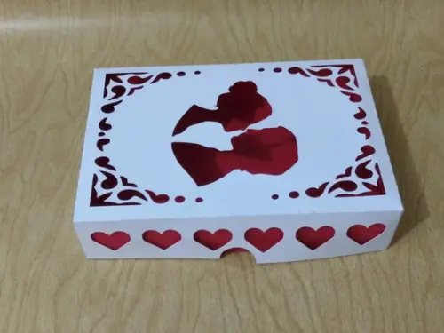 Arquivo Silhouette Caixa Presentes ou doces para Namorados