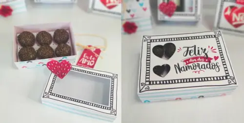 Arquivo Silhouette Caixa Para 12 Doces Dia Dos Namorados